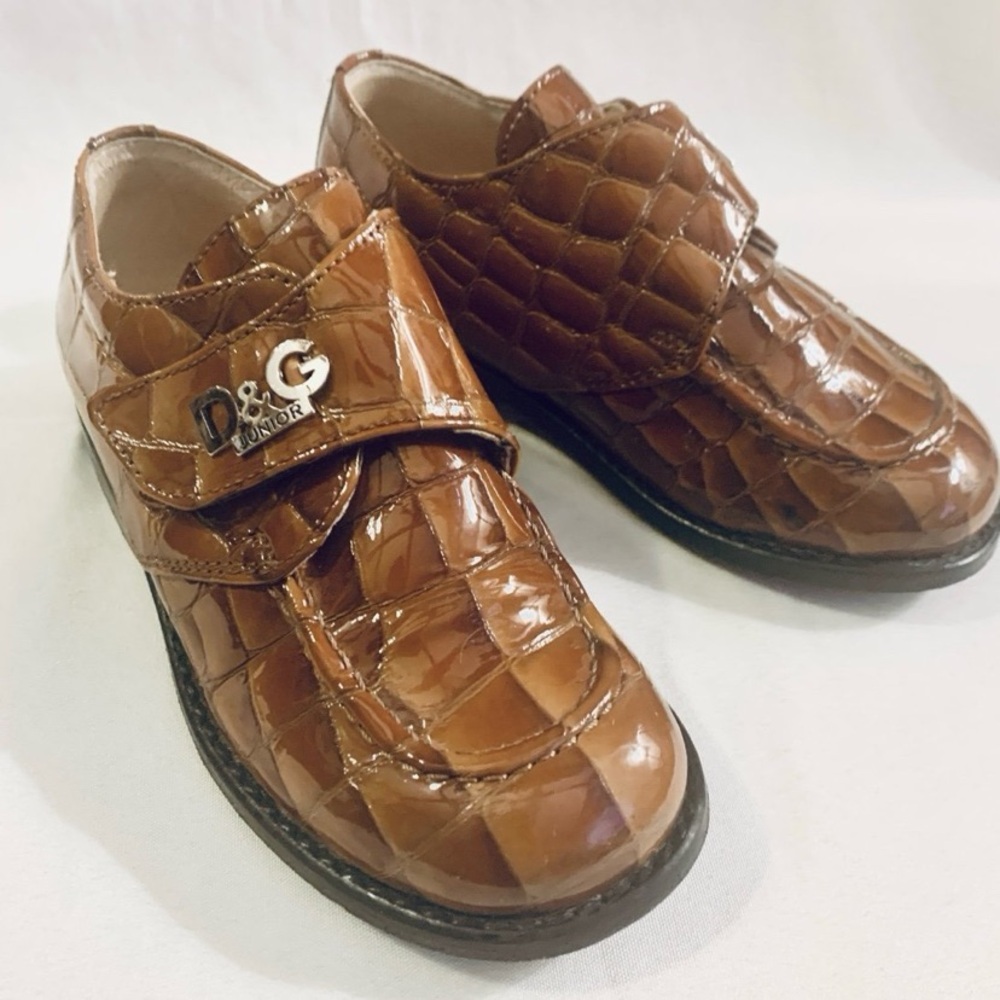 DOLCE & GABBANA JR Crocodile Loafers